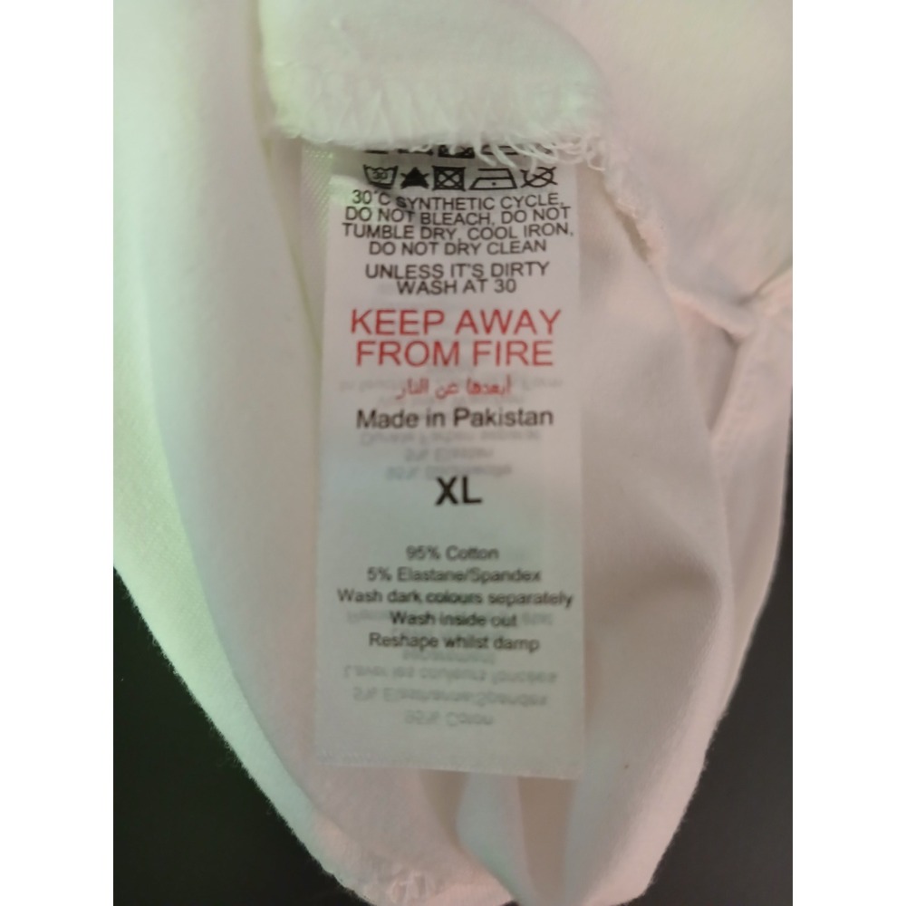 Nasty Gal Cherry Graphic Ringer Baby T-shirt White Red XL New Berry Sweet - Picture 8 of 9